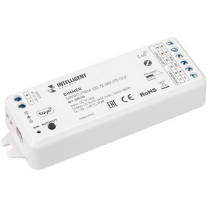 Изображение товара INTELLIGENT ARLIGHT Диммер SMART-PWM-102-72-MIX-PD-SUF (12-36V, 2x5A, ZB, 2.4G) (IARL, Пластик) 035310