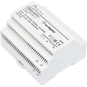 Изображение товара Блок питания ARV-DR150-24 (24V, 6.25A, 150W) (Arlight, IP20 DIN-рейка) 035700
