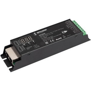Изображение товара INTELLIGENT Декодер SMART-DMX512-305-63-RDM-SUF Black (12-48V, 5x4A, RJ-45) (IARL, IP20 Металл, 5 лет) 036245