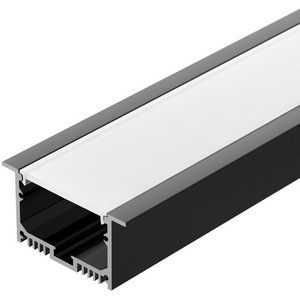 Изображение товара Профиль с экраном SL-LINIA62-F-2500 BLACK+OPAL (Arlight, Алюминий) 036307