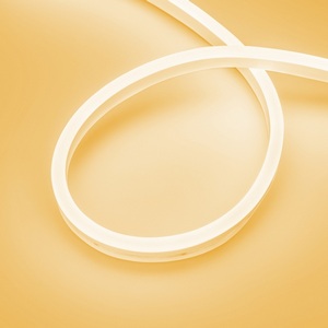 Изображение товара Светодиодная лента герметичная AURORA-PS-A120-16x8mm 24V Amber (10 W/m, IP65, 2835, 5m) (Arlight, Силикон) 036695