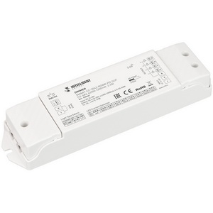 Изображение товара INTELLIGENT Диммер SMART-CC-2042-RGBW-PD-SUF (12-48V, 4x350-1200mA, 2.4G) (IARL, IP20 Пластик, 5 лет) 037421