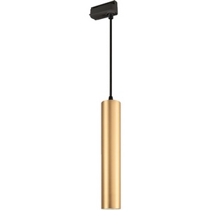 Изображение товара Трековый однофазный светильник светодиодный LGD-PIPE-TRACK-HANG-2TR-R50-9W Day4000 (GD, 40 deg, 230V) (Arlight, IP20 Металл) 037432