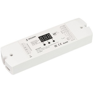 Изображение товара INTELLIGENT Декодер SMART-DMX512-204-62-RGBW-RDM-SUF (12-48V, 4x350-1200mA) (IARL, IP20 Пластик, 5 лет) 037441