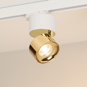 Изображение товара Трековый светильник светодиодный SP-PLURIO-TRACK-4TR-R77-9W Warm3000 (WH-BRS, 36 deg, 230V) (Arlight, IP20 Металл) 038114