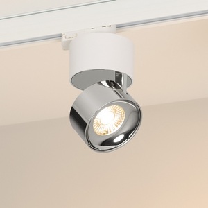 Изображение товара Трековый светильник трехфазный LED SP-PLURIO-TRACK-4TR-R77-9W Warm3000 (WH-CHR, 36 deg, 230V) (Arlight, IP20 Металл) 038118