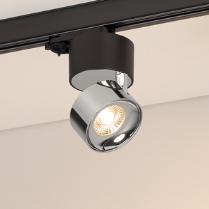 Изображение товара Трековый светильник трехфазный LED SP-PLURIO-TRACK-4TR-R77-9W Warm3000 (BK-CHR, 36 deg, 230V) (Arlight, IP20 Металл) 038125