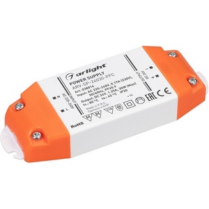 Изображение товара Блок питания ARV-SP-24030-PFC (24V, 1.25A, 30W) (Arlight, IP20 Пластик) 038816