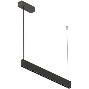 Изображение товара Подвесной линейный светильник LED ALT-LINEAIR-CELL-UPDOWN-S2460-600-24W Warm3000 (BK, 40 deg, 230V) (Arlight, IP20 Металл) 039158