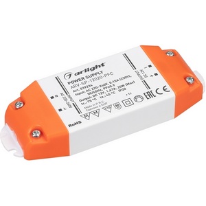 Изображение товара Блок питания ARV-SP-12020-PFC (12V, 1.67A, 20W) (Arlight, IP20 Пластик) 039234