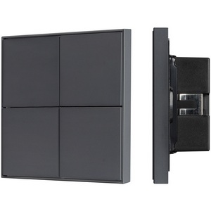 Изображение товара INTELLIGENT Кнопочная панель KNX-304-23-IN Black (BUS, Frame) (IARL, IP20 Металл, 2 года) 039667
