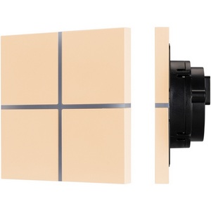 Изображение товара INTELLIGENT Сенсорная панель KNX-304-13-IN Champagne (BUS, Frameless) (IARL, IP20 Металл, 2 года) 039670