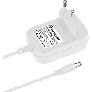 Изображение товара Блок питания ARDV-18-24WW (24V, 0,75A, 18W) (Arlight, Адаптер) 040021
