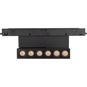 Изображение товара Трековый светильник магнитный MAG-ORIENT-DOTS-FOLD-S195-6W Warm3000 (BK, 30 deg, 48V, DALI) (Arlight, IP20 Металл) 041904