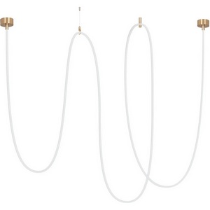 Изображение товара Подвесной светильник с гибким неоном SP-TROPIC-SURFACE-R18-L10000-110W Warm3000 (GD, 360 deg, 230V) (Arlight, IP20 Пластик) 043408