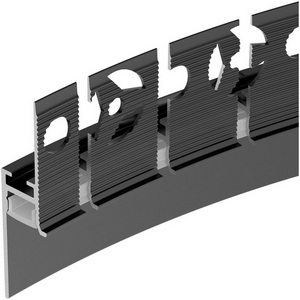 Изображение товара Профиль PLINTUS-FANTOM-BENT-H20-SIDE-2000 BLACK (Arlight, Алюминий) 043673(1)