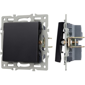Изображение товара Механизм выключателя встраиваемый одноклавишный проходной SWT-MKP1-PL-BK (250V, 16A) Arlight 043715