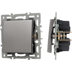 Изображение товара Механизм выключателя встраиваемый одноклавишный перекрёстный SWT-MKX1-PL-GR (250V, 16A) Arlight 043720