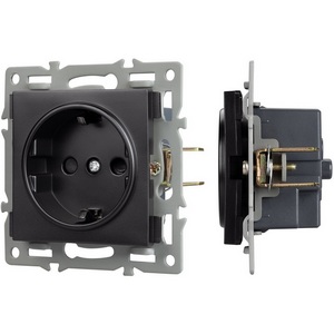 Изображение товара Механизм встраиваемый электрической розетки SCT-MEU1-PL-BK (250V, 16A) Arlight 043731