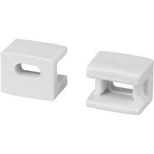 Изображение товара Заглушка PLINTUS-FANTOM-BENT WHITE с отверстием (Arlight, Пластик) 043898