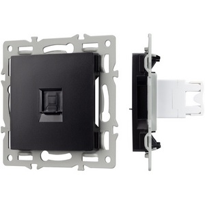 Изображение товара Механизм встраиваемый компьютерной розетки SCT-MPC1-PL-BK (RJ-45, CAT6) Arlight 045334