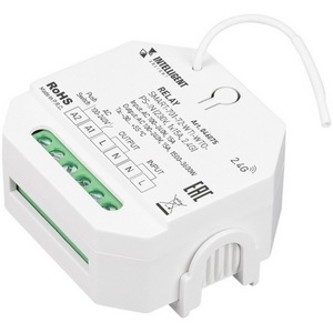Изображение товара INTELLIGENT ARLIGHT Релейный модуль SMART-701-72-WTI-WTO-PS-IN (230V, 1x15A, 2.4G) (IARL, IP20 Пластик, 5 лет) 046075