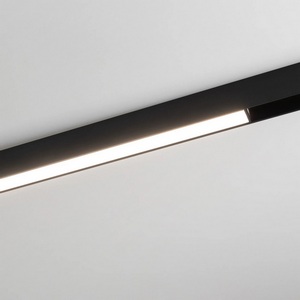 Изображение товара Светильник трековый магнитный MAG-FLAT-25-L600-18W Day4000 (BK, 100 deg, 24V, DALI) (Arlight, IP20 Металл) 046334