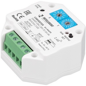 Изображение товара INTELLIGENT ARLIGHT Конвертер SMART-DALI-301-72-SH-IN (BUS/24V, 2.4G) (IARL, IP20 Пластик, 5 лет) 046470