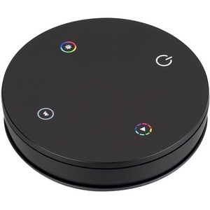 Изображение товара INTELLIGENT ARLIGHT Пульт SMART-801-22-1G-RGBW Black (3V, Magnet, 2.4G) (IARL, IP20 Пластик, 5 лет) 046479