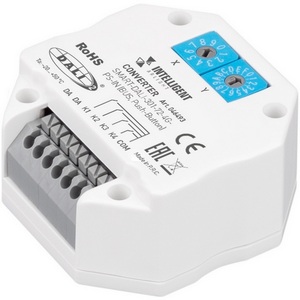 Изображение товара INTELLIGENT ARLIGHT Конвертер SMART-DALI-301-72-4G-PS-IN (BUS, Push-Button) (IARL, IP20 Пластик, 5 лет) 046493