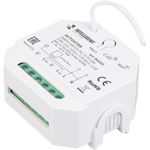 Изображение товара INTELLIGENT ARLIGHT Актуатор SMART-SWITCH-702-72-PS-DIN (230V, 2x1A, Curtain, TUYA Wi-Fi, 2.4G) (IARL, IP20 Пластик) 046523