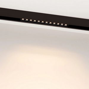 Изображение товара Светильник трековый магнитный MAG-LASER-45-L320-12W Warm3000 (BK, 15 deg, 24V, DALI) (Arlight, IP20 Металл) 046528