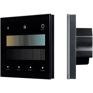 Изображение товара INTELLIGENT ARLIGHT Сенсорная панель SMART-DALI-301-11-1G-4SC-MIX-IN Black (BUS/24V, Touch, 2.4G) (IARL, IP20 Пластик, 5 лет) 046550