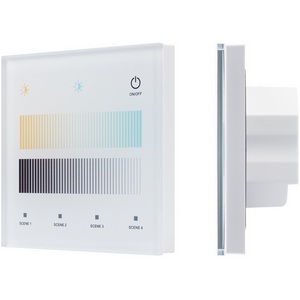 Изображение товара INTELLIGENT ARLIGHT Сенсорная панель SMART-DALI-301-11-1G-4SC-MIX-IN White (BUS/24V, Touch, 2.4G) (IARL, IP20 Пластик, 5 лет) 046551
