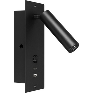 Изображение товара Светильник SP-BED-CHARGE-BUILT-S80x230-3W Warm3000 (BK, 20 deg, 230V, USB-A, USB-C) (Arlight, IP20 Металл, 3 года) 046880