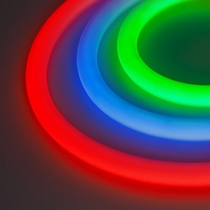 Изображение товара Светодиодная лента герметичная MonLIGHT-BLACK-TOP-G280-D25mm 24V RGB 360deg (14.4 W/m, IP65, 3m, wire x1) (Arlight, Вывод прямой, 3 года) 047040