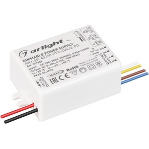 Изображение товара Блок питания ARJ-SP-40250-PFC-DALI2-PD (10W, 3-40V, 250mA) (Arlight, IP20 Пластик) 047352