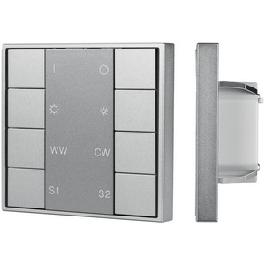 Изображение товара INTELLIGENT ARLIGHT Кнопочная панель DALI-201-23-1G-2SC-MIX-DT8-IN Silver (BUS, Frame) (IARL, IP20 Металл, 3 года) 048217