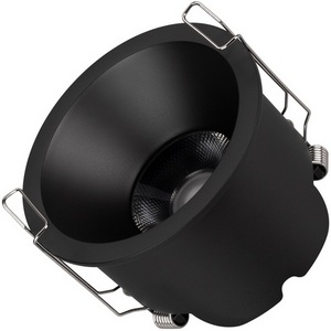 Изображение товара Потолочный светильник точечный встраиваемые с отверстием 75 мм светодиодный MS-HARBOR-R82-10W Warm3000 (BK, 36 deg, 230V) (Arlight, IP20 Металл) 048288