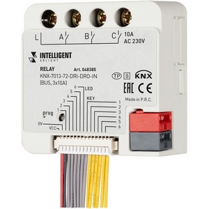 Изображение товара INTELLIGENT ARLIGHT Релейный модуль KNX-7013-72-DRI-DRO-IN (BUS, 3x10A) (IARL, IP20 Пластик, 2 года) 048385