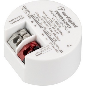 Изображение товара Блок питания ARJ-SP-40200-PFC-R (8W, 24-40V, 200mA) (Arlight, IP20 Пластик, 5 лет) 048767