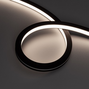 Изображение товара Светодиодная лента герметичная NOVA-TOP-BLACK-A120-16x15mm 24V Day4000 (10 W/m, IP67, 2835, 5m, wire x2) (Arlight, Вывод боковой) 049082