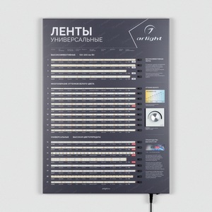Изображение товара Стенд Ленты Универсальные RT-LUX-02-830x600mm (230V) (Arlight) 049215