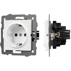 Изображение товара Механизм встраиваемый электрической розетки SCT-MEU1-PL-WH-V (250V, 16A) Arlight 049814