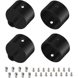 Изображение товара Заглушка WPH-FLEX-D22-360deg BLACK ALU с отверстием (Arlight, Металл) 049940
