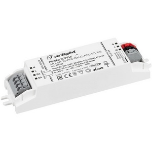 Изображение товара Блок питания ARJ-SP-23-PFC-DALI2-NFC-PD-WR (23W, 3-46V, 0.15-0.5A) (Arlight, IP20 Пластик) 050106