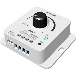 Изображение товара INTELLIGENT ARLIGHT Диммер SMART-PWM-101-32-DIM-SUF (12-48V, 1x8A) (IARL, IP20 Пластик) 050416