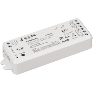 Изображение товара INTELLIGENT ARLIGHT Контроллер SMART-DMX-301-72-SH-DRI-PS-SUF (12-36V, Master, TUYA Wi-Fi, 2.4G) (IARL, IP20 Пластик) 050434