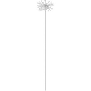 Изображение товара Грунтовой светильник светодиодный KT-DANDEL-BOLL-H495-0.5W Warm3000 (WH, 24 deg, 24V) (Arlight, IP65 Металл) 050678