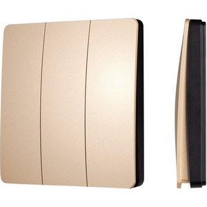 Изображение товара INTELLIGENT ARLIGHT Кнопочная панель KINETIC-801-22-3G-WP-SUF Gold (No battery, IP67, 433Mhz) (IARL, IP67 Пластик, 3 года) 051677